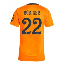 Real Madrid Antonio Rudiger #22 Bortatröja Dam 2024-25 Korta ärmar